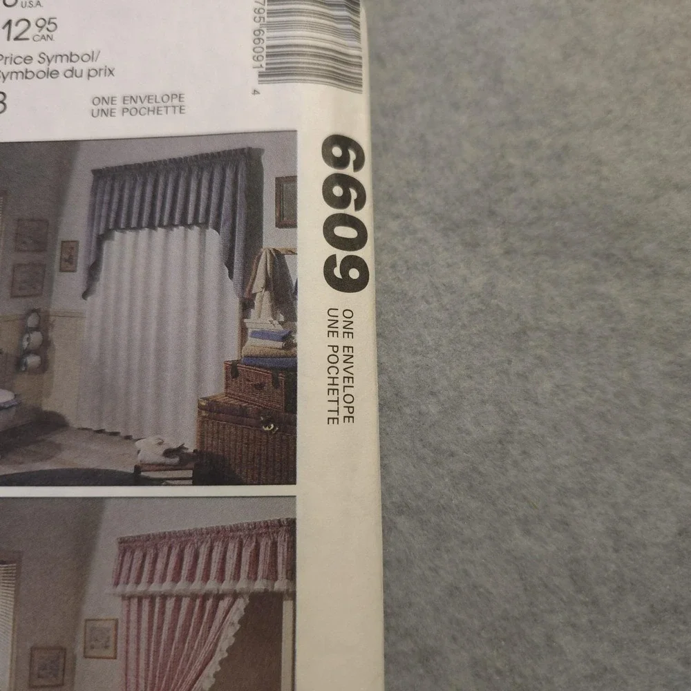 McCalls Sewing Pattern Home Decorating Bathroom Essentials 6609 Uncut